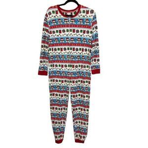 Buc-ees One Piece Adult Large Christmas Thermal Pajamas Long Johns  Loungewear